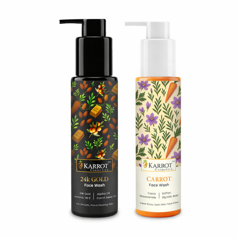 Karrot 24k Gold & Coffee Face Wash Combo