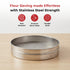 Vinod Stainless Steel Atta Chalni Flour Sieve Channi No 10 Authentic Steel Rust Free Dishwasher Safe and Easy to Clean