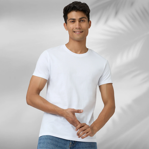 XYXX Pace Combed Cotton T-shirts Polar White