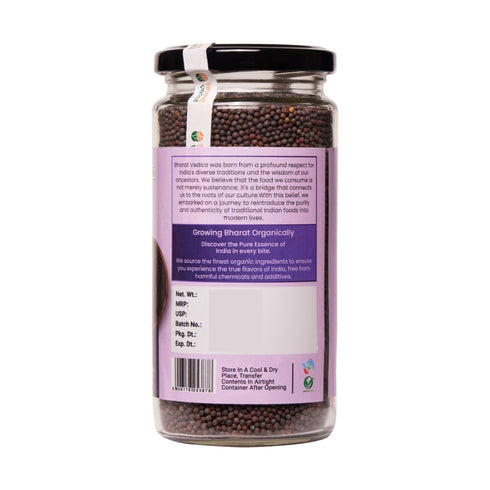 Bharat Vedica Organic Black Mustard BIG Kali Sarso