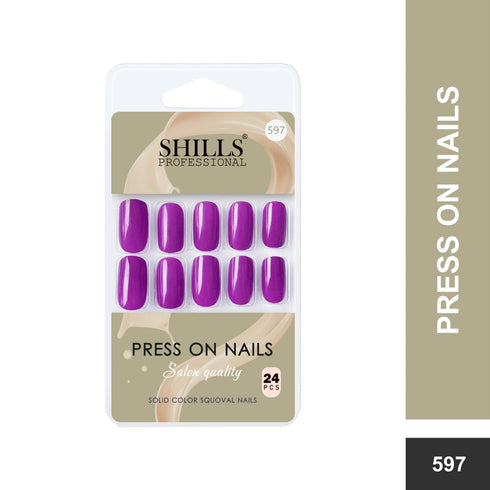 Shills Professional Glossy Solid Color Nails Square(SPN579-SPN604)