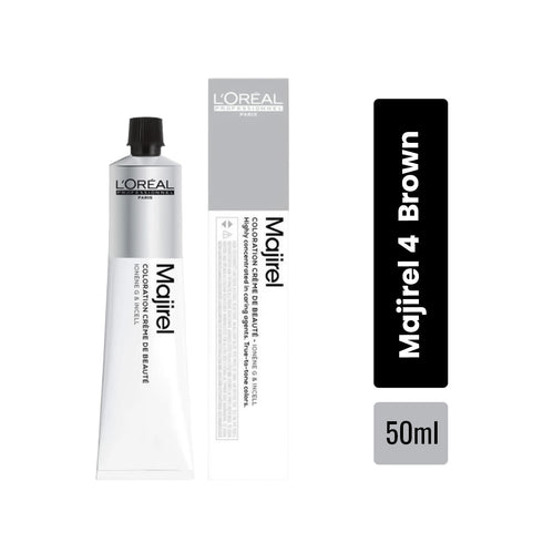 L'Oreal Professionnel Majirel 4 Brown Permanent Hair Colour 50ml