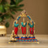Brass Ram Darbar Stone God Idol Statue 2.5Kg