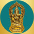 Tamas Brass Lord Ganesha with Aureole and Kirtimukha Statue/Idol