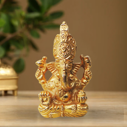 Brass Ganesh Ji Statue 0.18Kg