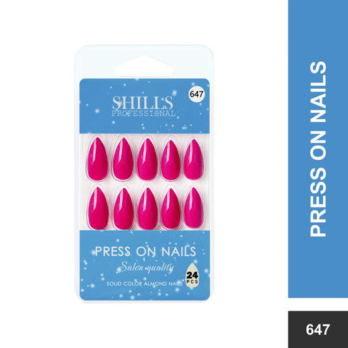 Shills Professional Glossy Solid Color Nails Sharp Almond(SPN631-SPN656)