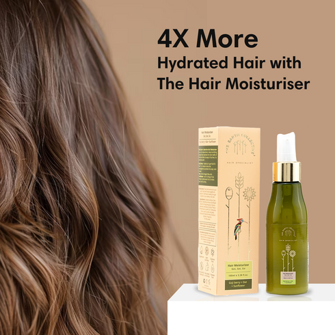 Theearthcollective in Hair Moisturizer Best Leave In Conditioner for Dry Frizzy Curly Hair Goji Berry Oat & Sunflower