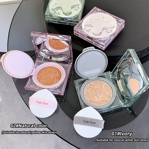 Gege Bear Rain And Dew Transparent Air Cushion Foundation