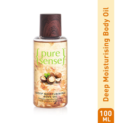 PureSense Relaxing Macadamia Deep Moisturising Body Oil | From the makers of Parachute Advansed