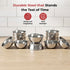 Vinod Stainless Steel Maharaja Bowl Set of 12 Pieces 150 ml Highest Grade Steel Durable and Strong Dishwasher Safe and Rust Free