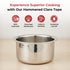 Vinod Claro Heavy Gauge Stainless Steel Hammered Tope 1.5 mm Capacity 1800 ml