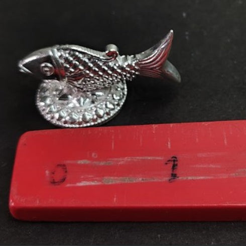 Pure Silver Fish Idol for pooja 23gm - By Mahita Collections