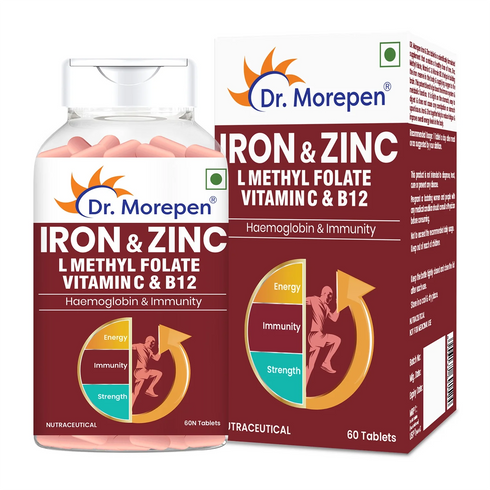 Dr. Morepen Iron & Zinc Tablet 60 Tablet
