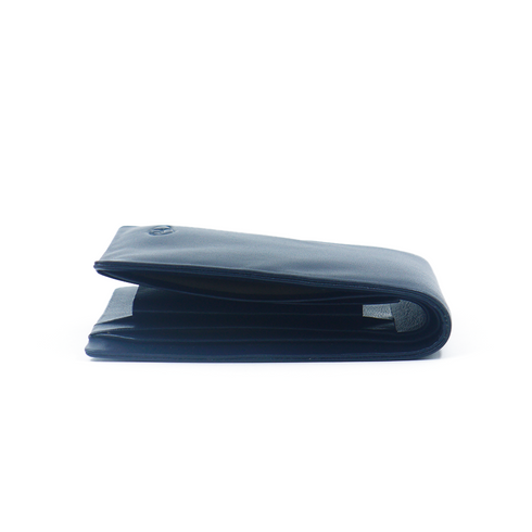 Vhaanfootwear Seamless Elegance RFID Protected Stitchless NAPPA Leather Wallets Blue