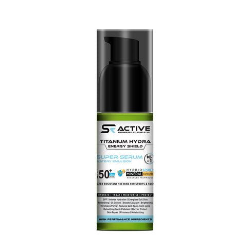 Keya Seth Aromatherapy SR Active, Titanium Hydra Energy Serum Sunscreen SPF50 PA+++,
