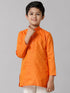 Ramraj Cotton Boys Fantastic Kurtha Full Sleeves Orange FS3