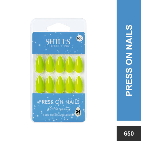 Shills Professional Glossy Solid Color Nails Sharp Almond(SPN631-SPN656)