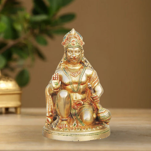 Brass Hanuman Ji Statue 3.47Kg