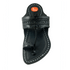 Vhaanfootwear Single wadi Dark Black Pure Leather Kapashi Kolhapuri Chappal For Men Vhaan