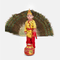 Raj Fancy Dresses Radha and Krishna Feather| Print Janmashtami Mythological Character Costume