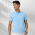 XYXX Nova Combed Cotton Polo T-shirts Sky Blue