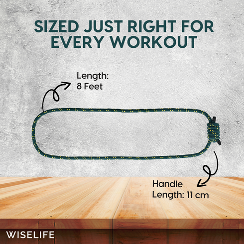 Wiselife Iyengar Yoga Rope 8FT