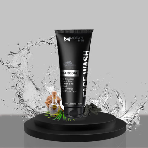 Moraze Cosmetics Men Activated Charcoal Face Wash