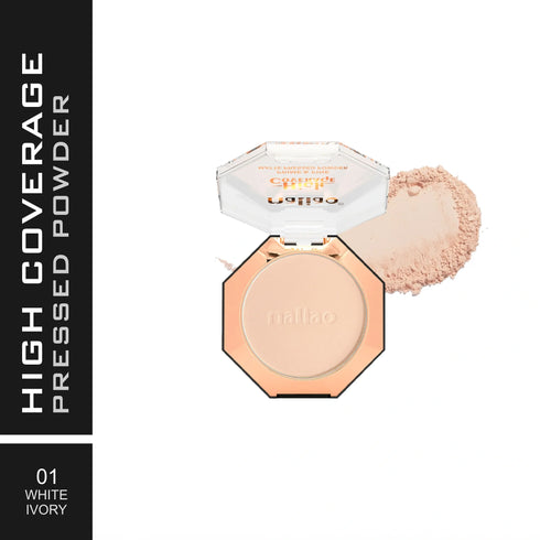 Maliao High Coverage Prime & Fine Matte Pressed Powder