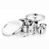 Vinod Hammered Stainless Steel Spice Box Masala Dabba with 7 Containers Spoon and Inner Lid Airtight Body Rust Free No 13
