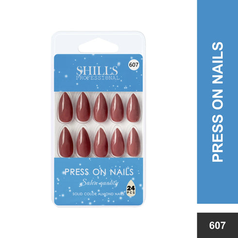 Shills Professional Glossy Solid Color Nails Sharp Almond(SPN605-SPN630)