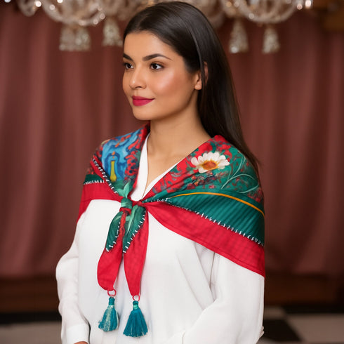 Parul Garg Beauty Fleur Garden Scarf