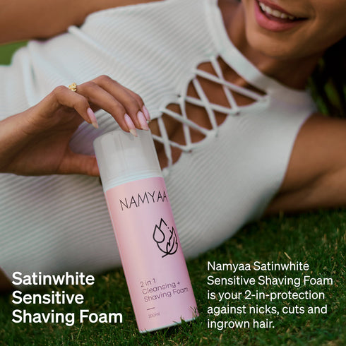 Namyaa Skincare Satinwhite Sensitive Shaving Foam