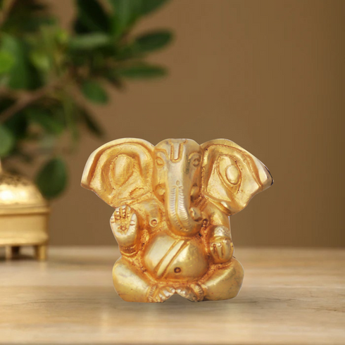 Brass Ganesh Ji God Idol Statue 0.33Kg