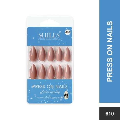 Shills Professional Glossy Solid Color Nails Sharp Almond(SPN605-SPN630)