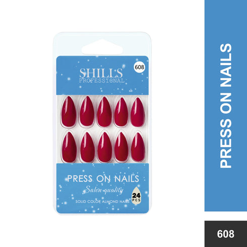 Shills Professional Glossy Solid Color Nails Sharp Almond(SPN605-SPN630)