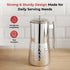 Vinod Stainless Steel Hammered Magnum Water Pitcher Jug with Cover 1700 ml Premium Stainless Steel Tough and Durable Dishwasher safe
