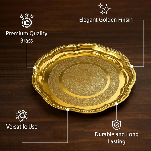 Engraved Flower Design Plate 15cm