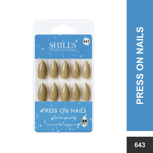Shills Professional Glossy Solid Color Nails Sharp Almond(SPN631-SPN656)