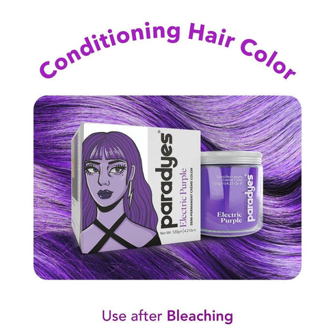 Paradyes Electric Purple Semi-Permanent Hair Color