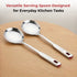 Vinod Stainless Steel Queen Kabdir Serving Spoon Cooking Spoon Spatula Set of 2 37 cm Long Handle High Grade Stainless Steel Rust Free Dishwasher Safe No 1
