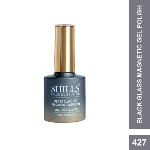 Shills Professional Black Glass Cat Magnetic Gel Polish