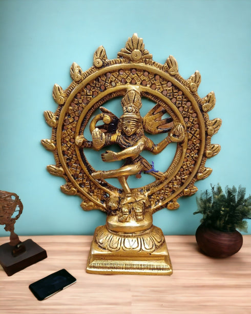 Tamas Brass Natrajaa Shiva Dancing God Statue/Idol