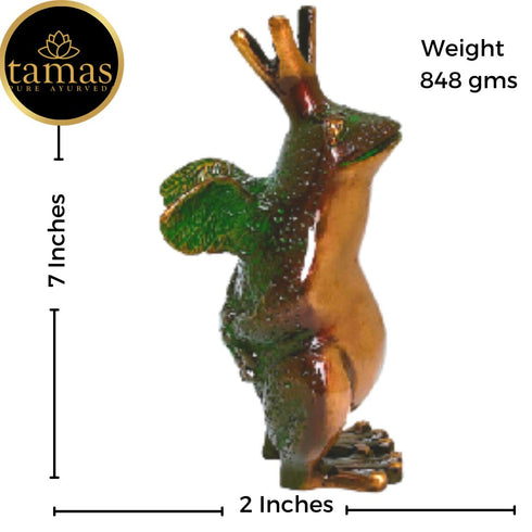 Tamas Brass The Frog Prince Showpiece (Multicolor)