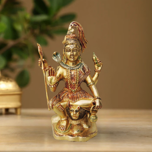 Brass Shiv Ji Statue 2.18Kg