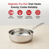 Vinod Doniv Majestic Stainless Steel Sandwich Bottom Fry Pan Capacity 1.5 Ltr 20cm Induction Friendly