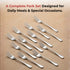 Vinod Decora Stainless Steel Dinner Fork Set of 12 Piece Heavy Gauge Steel Mirror Finish Rust Free Tough Strong and Durable