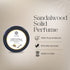 Natuur Solid Perfume Vanilla & Sandalwood