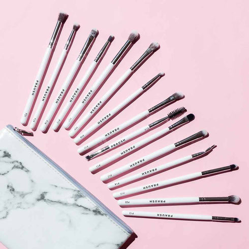 Praush 15 Pcs Professional Eye Brush Set