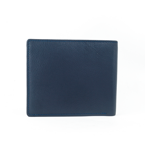 Vhaanfootwear Style Guardian Premium NAPPA Leather Wallet with RFID Protection for Men Blue