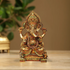 Brass Ganeshji With Base God Idol Statue 16.118Kg